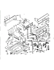 Top And Console Assembly parts for Kenmore Washer 110.6604971 (1106604971, 110 6604971) from AppliancePartsPros.com