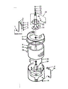 Tub And Basket Assembly parts for Kenmore Washer 110.6604971 (1106604971, 110 6604971) from AppliancePartsPros.com