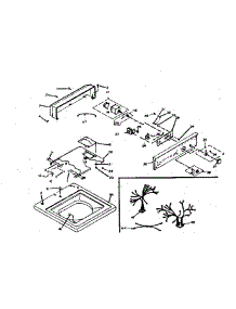 Top And Console Assembly parts for Kenmore Washer 110.6605400 (1106605400, 110 6605400) from AppliancePartsPros.com