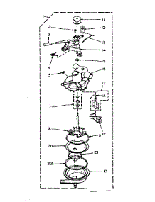 Pump Assembly parts for Kenmore Washer 110.6605401 (1106605401, 110 6605401) from AppliancePartsPros.com