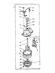 Pump Assembly parts for Kenmore Washer 110.6605601 (1106605601, 110 6605601) from AppliancePartsPros.com