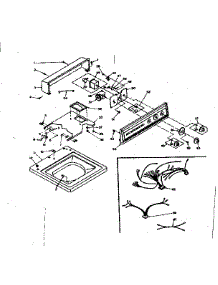 Top And Console Assembly parts for Kenmore Washer 110.6605650 (1106605650, 110 6605650) from AppliancePartsPros.com