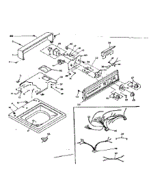 Top And Console Assembly parts for Kenmore Washer 110.6605703 (1106605703, 110 6605703) from AppliancePartsPros.com