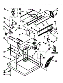 Top And Console parts for Kenmore Dryer 110.66058690 (11066058690, 110 66058690) from AppliancePartsPros.com