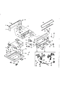 Top And Console Assembly parts for Kenmore Washer 110.6605910 (1106605910, 110 6605910) from AppliancePartsPros.com
