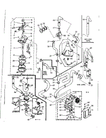 Water System parts for Kenmore Washer 110.6605960 (1106605960, 110 6605960) from AppliancePartsPros.com