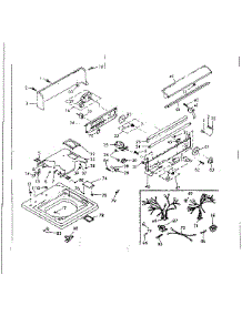 Top And Console Assembly parts for Kenmore Washer 110.6605961 (1106605961, 110 6605961) from AppliancePartsPros.com