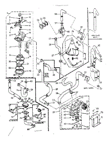 Water System parts for Kenmore Washer 110.6605964 (1106605964, 110 6605964) from AppliancePartsPros.com