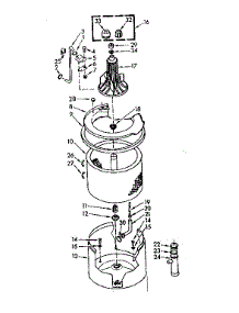 Tub And Basket Assembly parts for Kenmore Washer 110.6605980 (1106605980, 110 6605980) from AppliancePartsPros.com