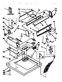 Top And Console parts for Kenmore Dryer 110.66071690 (11066071690, 110 66071690) from AppliancePartsPros.com