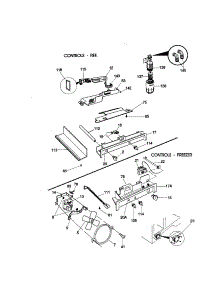 Controls parts for Kenmore Refrigerator 253.58672896 (25358672896, 253 58672896) from AppliancePartsPros.com