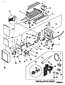 Icemaker parts for Kenmore Refrigerator 253.58677890 (25358677890, 253 58677890) from AppliancePartsPros.com