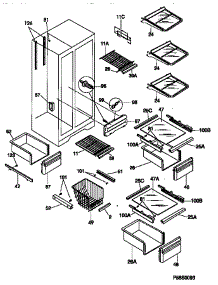 Shelves And Accessories parts for Kenmore Refrigerator 253.58677890 (25358677890, 253 58677890) from AppliancePartsPros.com