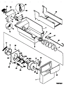 Ice Bucket / Auger parts for Kenmore Refrigerator 253.58677890 (25358677890, 253 58677890) from AppliancePartsPros.com