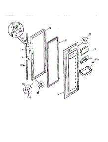 Refrig. Door parts for Kenmore Refrigerator 253.58677891 (25358677891, 253 58677891) from AppliancePartsPros.com
