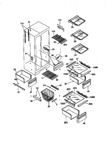 Shelves parts for Kenmore Refrigerator 253.58677891 (25358677891, 253 58677891) from AppliancePartsPros.com