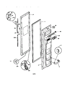 Freezer Door parts for Kenmore Refrigerator 253.58677891 (25358677891, 253 58677891) from AppliancePartsPros.com