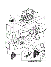 Ice Maker parts for Kenmore Refrigerator 253.58677891 (25358677891, 253 58677891) from AppliancePartsPros.com