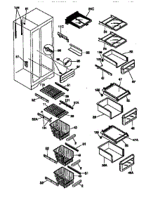 Shelves And Accessories parts for Kenmore Refrigerator 253.58682890 (25358682890, 253 58682890) from AppliancePartsPros.com