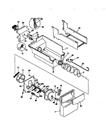 Ice Container parts for Kenmore Refrigerator 253.58682891 (25358682891, 253 58682891) from AppliancePartsPros.com