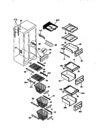 Shelves parts for Kenmore Refrigerator 253.58682891 (25358682891, 253 58682891) from AppliancePartsPros.com