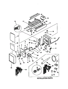 Ice Maker parts for Kenmore Refrigerator 253.58682892 (25358682892, 253 58682892) from AppliancePartsPros.com
