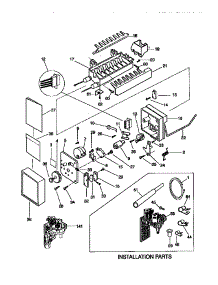 Ice Maker parts for Kenmore Refrigerator 253.58682893 (25358682893, 253 58682893) from AppliancePartsPros.com