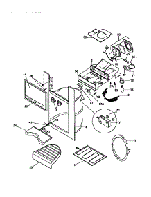Dispenser parts for Kenmore Refrigerator 253.58682893 (25358682893, 253 58682893) from AppliancePartsPros.com