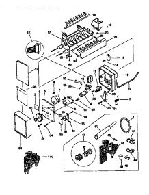 Icemaker parts for Kenmore Refrigerator 253.58685890 (25358685890, 253 58685890) from AppliancePartsPros.com