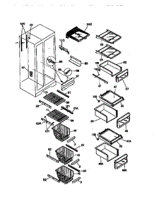 Shelves parts for Kenmore Refrigerator 253.58685891 (25358685891, 253 58685891) from AppliancePartsPros.com