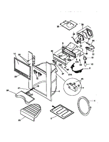 Dispenser parts for Kenmore Refrigerator 253.58685892 (25358685892, 253 58685892) from AppliancePartsPros.com