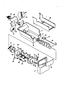 Ice Container parts for Kenmore Refrigerator 253.58685892 (25358685892, 253 58685892) from AppliancePartsPros.com