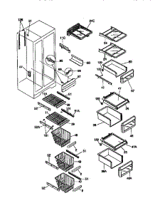 Shelves parts for Kenmore Refrigerator 253.58685893 (25358685893, 253 58685893) from AppliancePartsPros.com