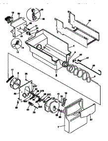 Ice Container parts for Kenmore Refrigerator 253.58685894 (25358685894, 253 58685894) from AppliancePartsPros.com