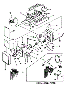 Ice Maker parts for Kenmore Refrigerator 253.58685894 (25358685894, 253 58685894) from AppliancePartsPros.com