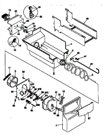 Ice Bucket / Auger parts for Frigidaire Refrigerator 25358687890 from AppliancePartsPros.com