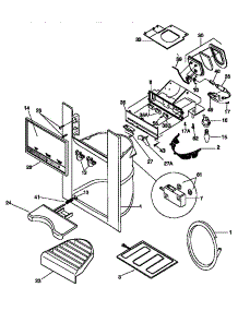 Dispenser parts for Frigidaire Refrigerator 25358687890 from AppliancePartsPros.com