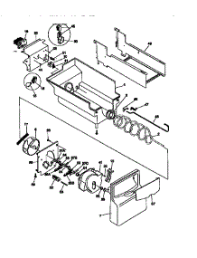 Ice Container parts for Kenmore Refrigerator 253.58687891 (25358687891, 253 58687891) from AppliancePartsPros.com