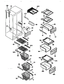 Shelves parts for Kenmore Refrigerator 253.58687892 (25358687892, 253 58687892) from AppliancePartsPros.com