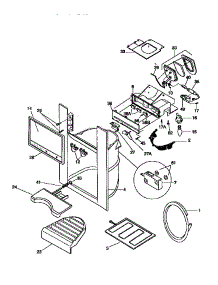 Dispenser parts for Kenmore Refrigerator 253.58687894 (25358687894, 253 58687894) from AppliancePartsPros.com