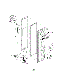 Freezer Door parts for Kenmore Refrigerator 253.58687895 (25358687895, 253 58687895) from AppliancePartsPros.com