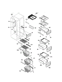 Shelves parts for Kenmore Refrigerator 253.58687897 (25358687897, 253 58687897) from AppliancePartsPros.com