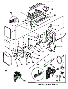 Icemaker parts for Kenmore Refrigerator 253.58689890 (25358689890, 253 58689890) from AppliancePartsPros.com