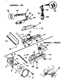 Controls parts for Kenmore Refrigerator 253.58689890 (25358689890, 253 58689890) from AppliancePartsPros.com