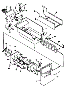 Ice Bucket / Auger parts for Kenmore Refrigerator 253.58689890 (25358689890, 253 58689890) from AppliancePartsPros.com