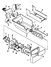Ice Container parts for Kenmore Refrigerator 253.58689891 (25358689891, 253 58689891) from AppliancePartsPros.com
