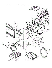 Dispenser parts for Kenmore Refrigerator 253.58689891 (25358689891, 253 58689891) from AppliancePartsPros.com