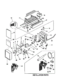 Ice Maker parts for Kenmore Refrigerator 253.58689892 (25358689892, 253 58689892) from AppliancePartsPros.com