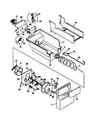 Ice Container parts for Kenmore Refrigerator 253.58689892 (25358689892, 253 58689892) from AppliancePartsPros.com