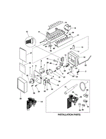 Ice Maker parts for Kenmore Refrigerator 253.58689893 (25358689893, 253 58689893) from AppliancePartsPros.com